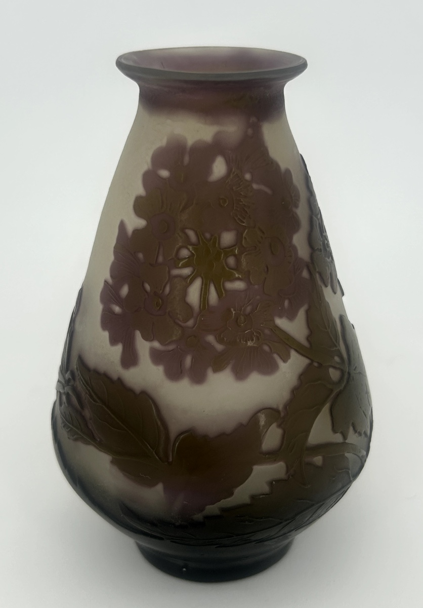 Vase Tronconique En Verre Multicouche Galle 
