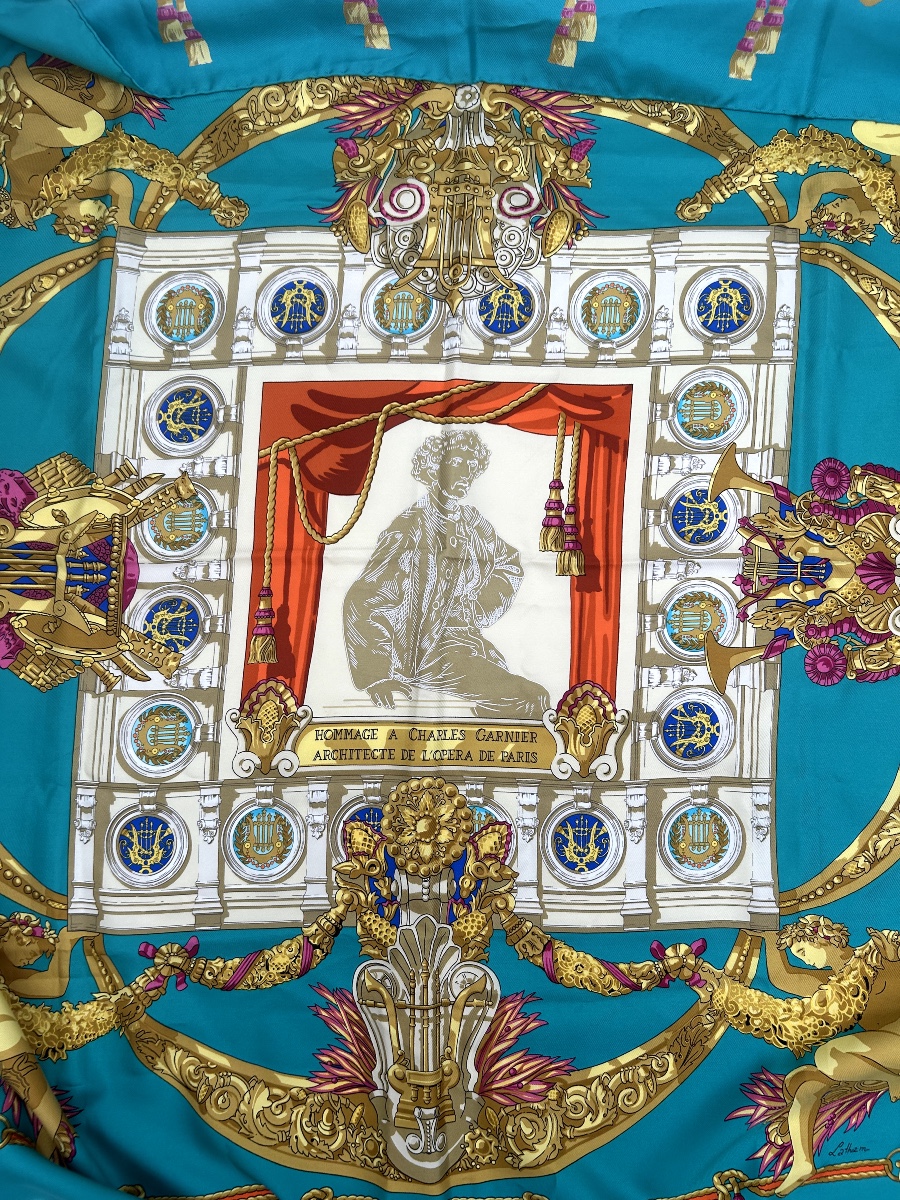 Hermès Silk Square “tribute To Charles Garnier”