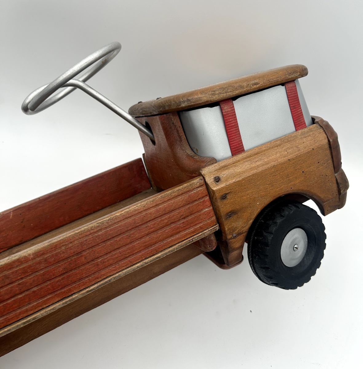 Jouet porteur / camion  en bois pour enfant -photo-3