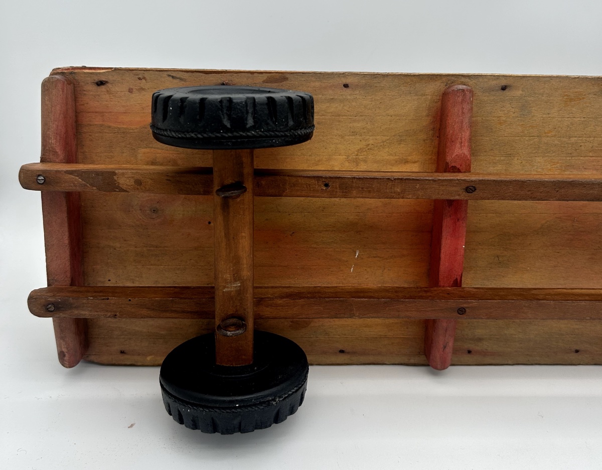 Jouet porteur / camion  en bois pour enfant -photo-5