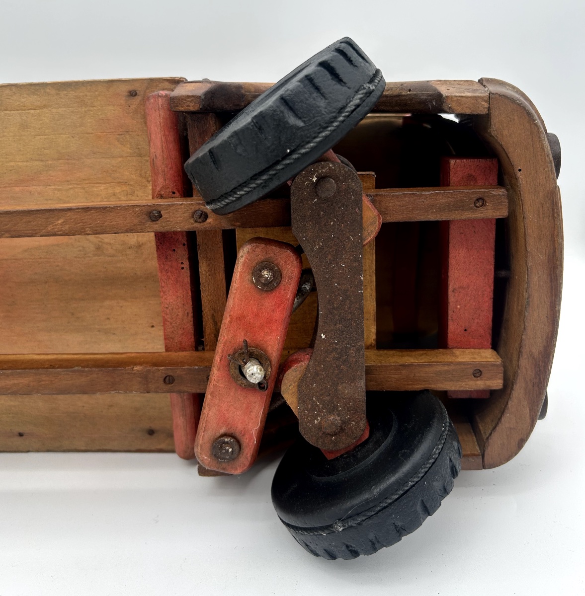 Jouet porteur / camion  en bois pour enfant -photo-6