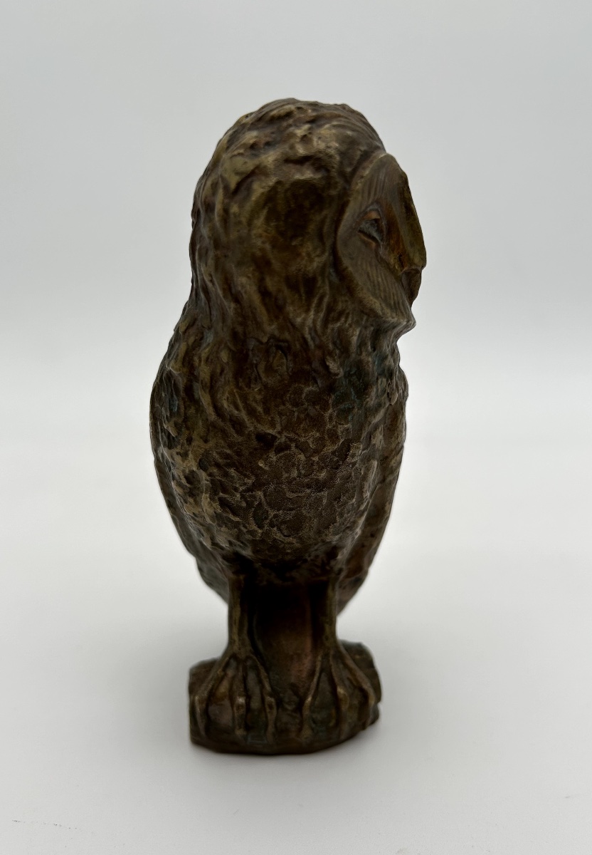 Effraie en bronze - Max Le Verrier (1891-1973)-photo-4