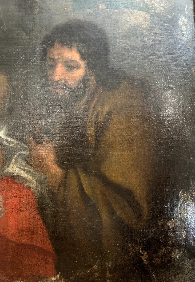 Repos de la Sainte Famille lors de la fuite en Égypte, huile sur toile vers 1650-photo-2