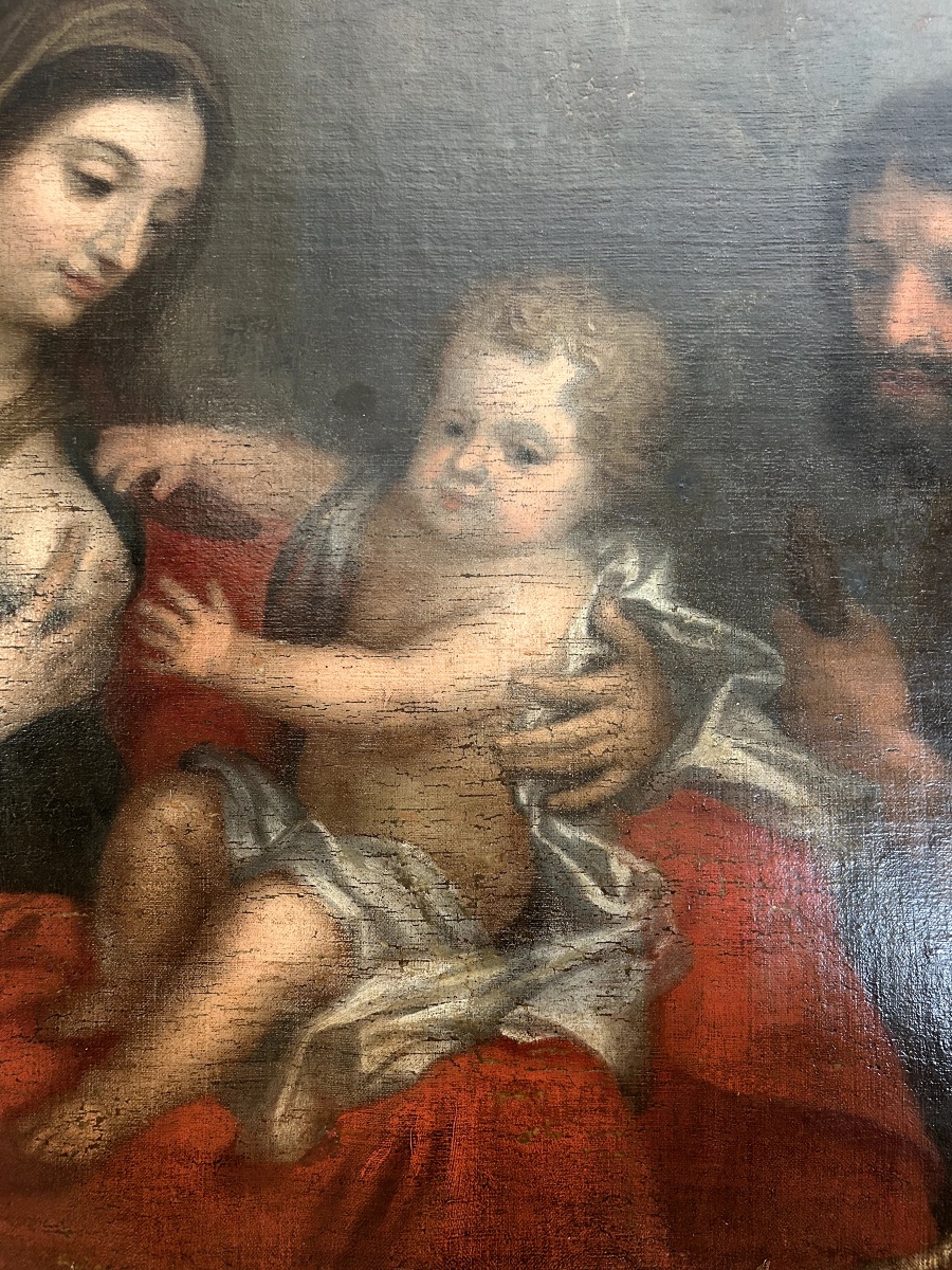 Repos de la Sainte Famille lors de la fuite en Égypte, huile sur toile vers 1650-photo-3