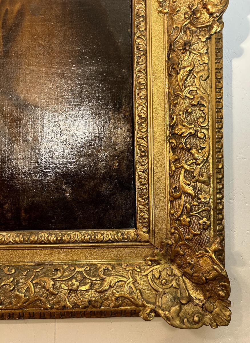 Repos de la Sainte Famille lors de la fuite en Égypte, huile sur toile vers 1650-photo-5