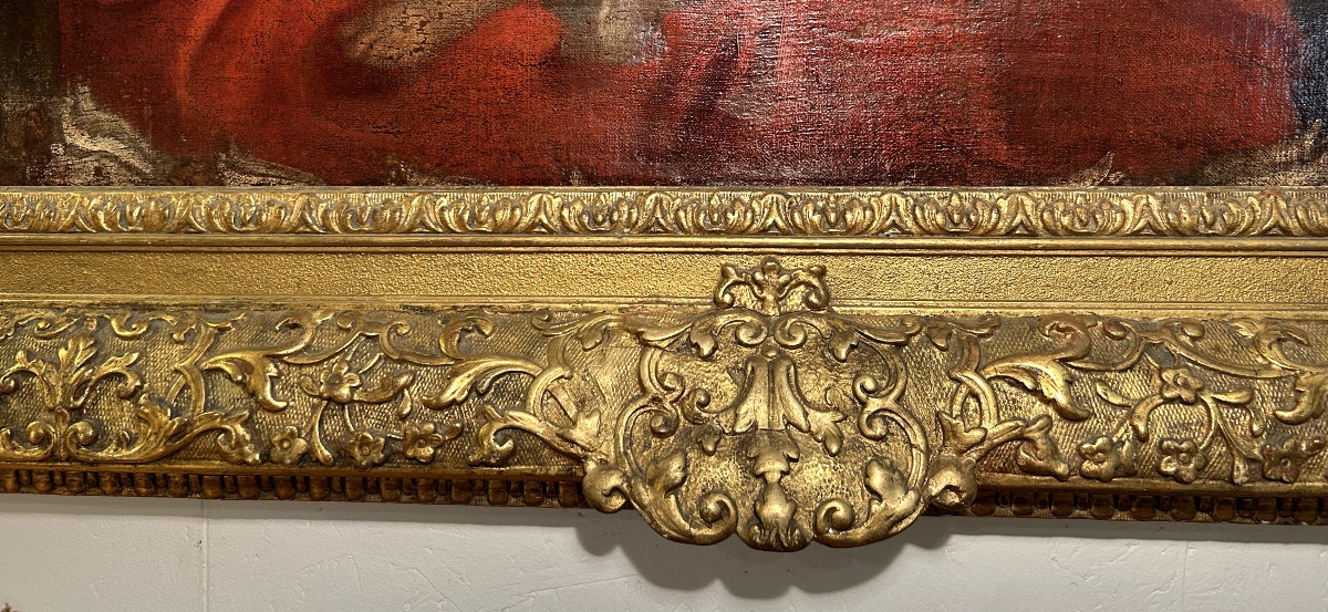 Repos de la Sainte Famille lors de la fuite en Égypte, huile sur toile vers 1650-photo-6