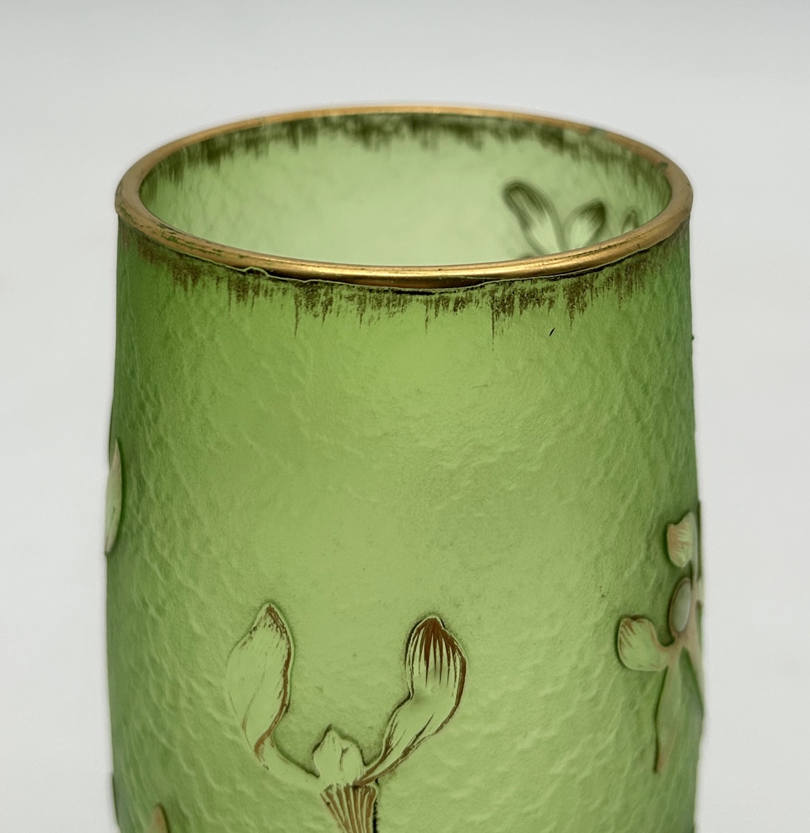 Daum Nancy – Mistletoe Vase, Art Nouveau, 1890-1896-photo-2