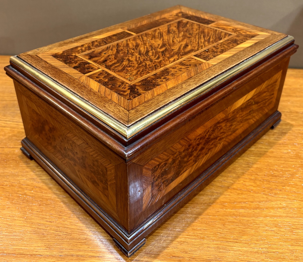 Coffre à bijoux Napoléon III, vers 1880-photo-3