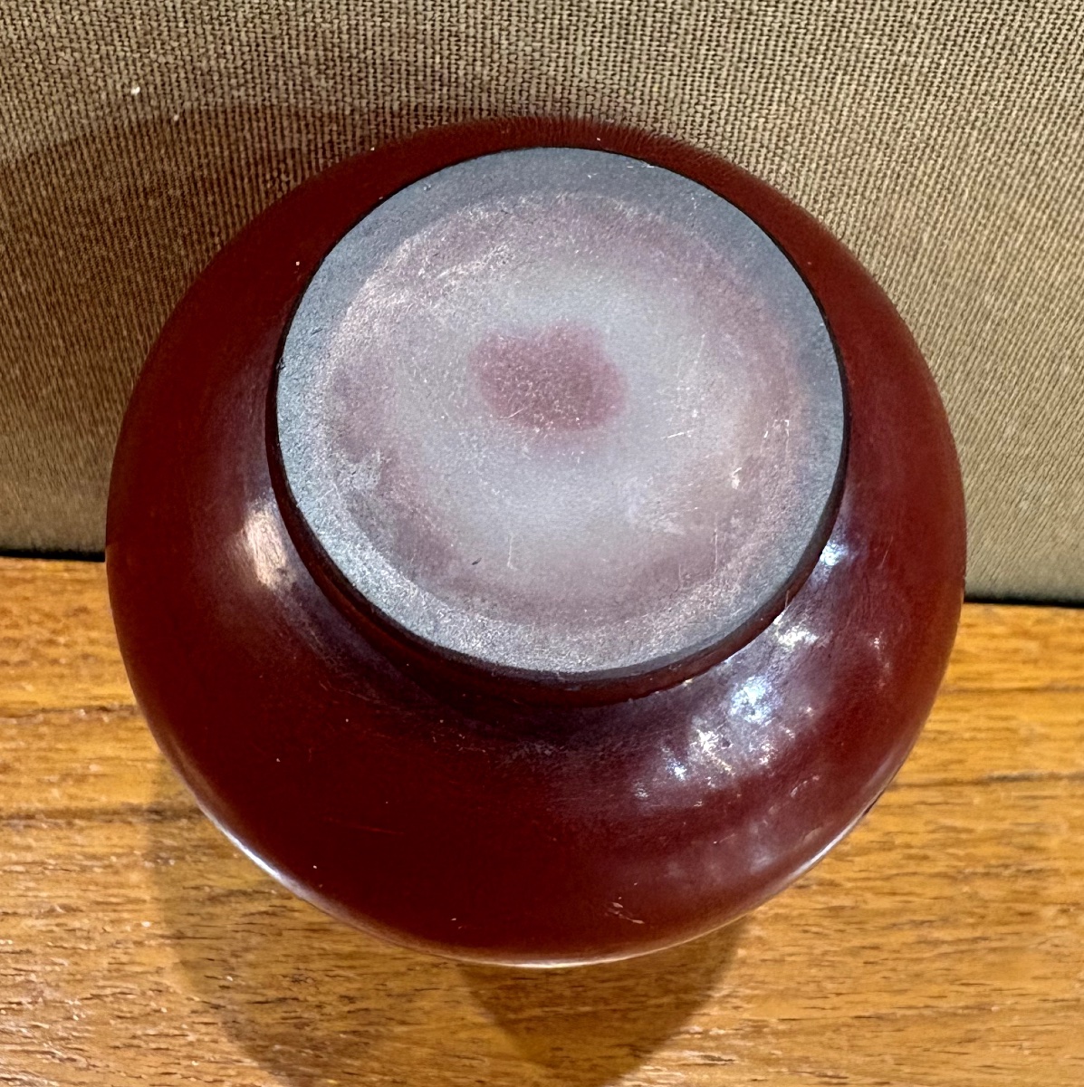 Vase Art Nouveau en verre multicouche à décor floral - Gallé-photo-1