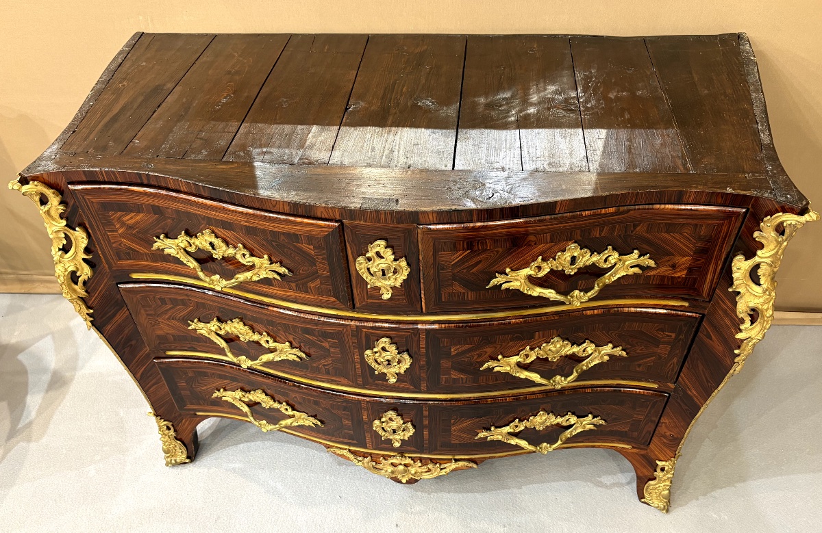 Commode d’époque Louis XV en palissandre-photo-3
