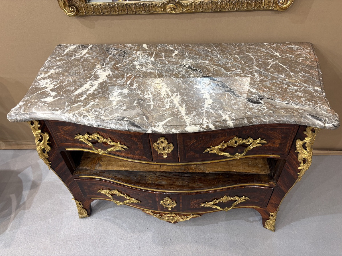 Commode d’époque Louis XV en palissandre-photo-4