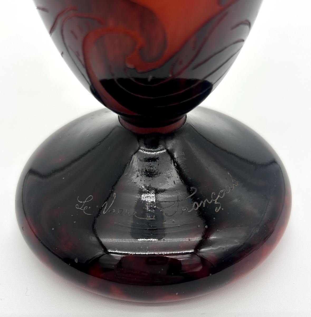 Vase à décor de campanules – Le Verre Français-photo-4