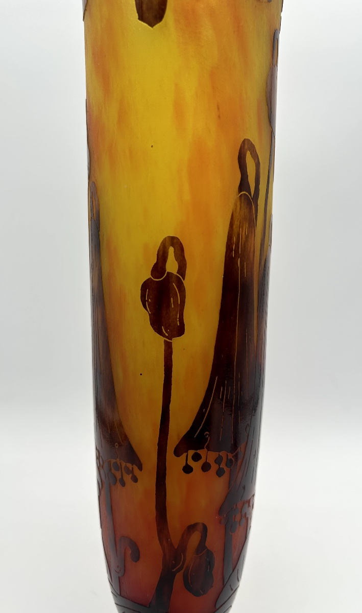 Vase à décor de campanules – Le Verre Français-photo-2