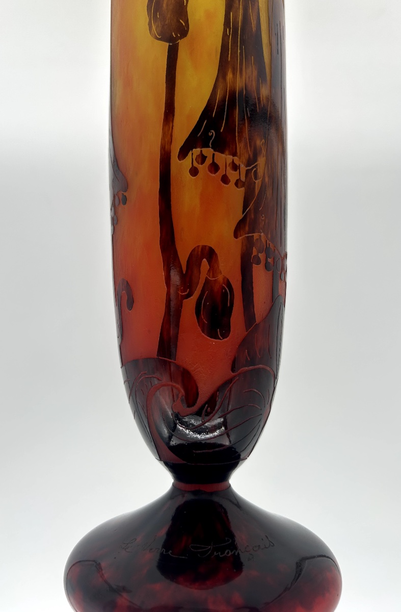 Vase à décor de campanules – Le Verre Français-photo-3