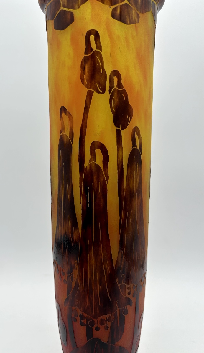 Vase à décor de campanules – Le Verre Français-photo-5