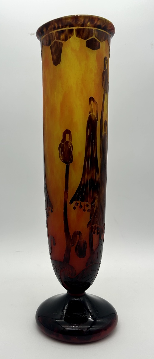 Vase à décor de campanules – Le Verre Français-photo-7