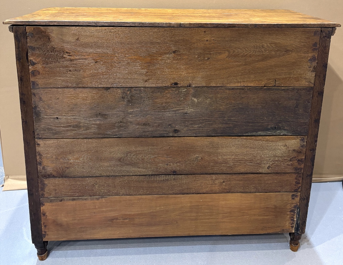 Commode de mariage en chêne massif – Époque Louis XVI -photo-2