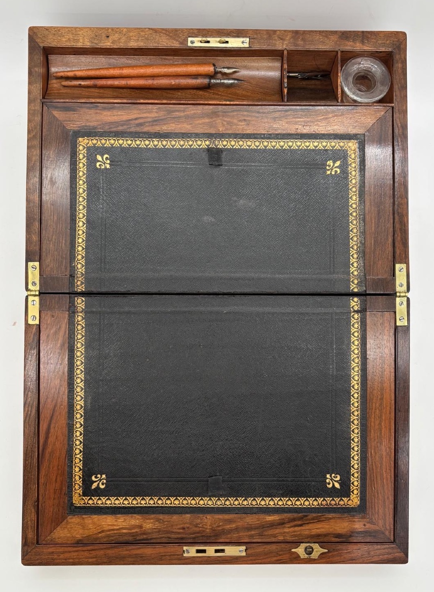 Walnut Travel Writing Case, Louis-philippe Period, Circa 1850