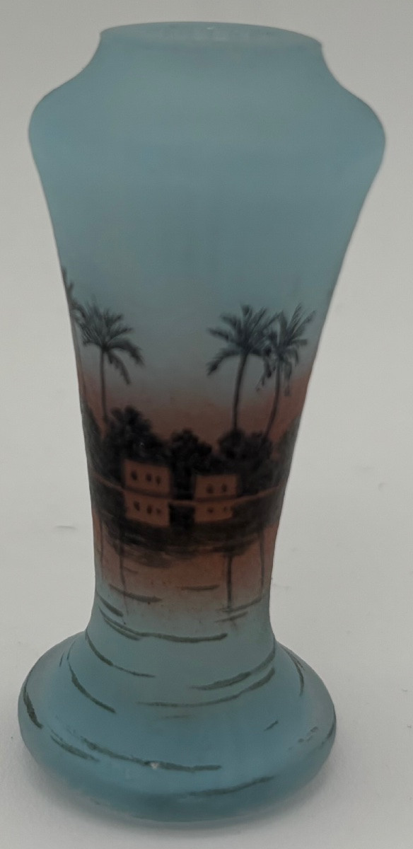Vase miniature Daum Nançy orientaliste-photo-3