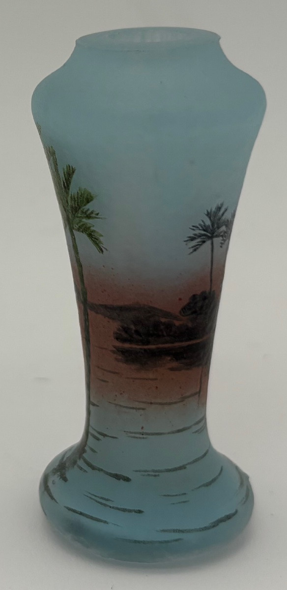 Vase miniature Daum Nançy orientaliste-photo-4