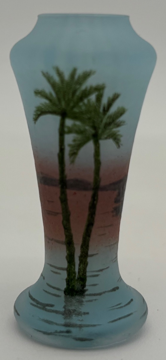 Vase miniature Daum Nançy orientaliste-photo-3