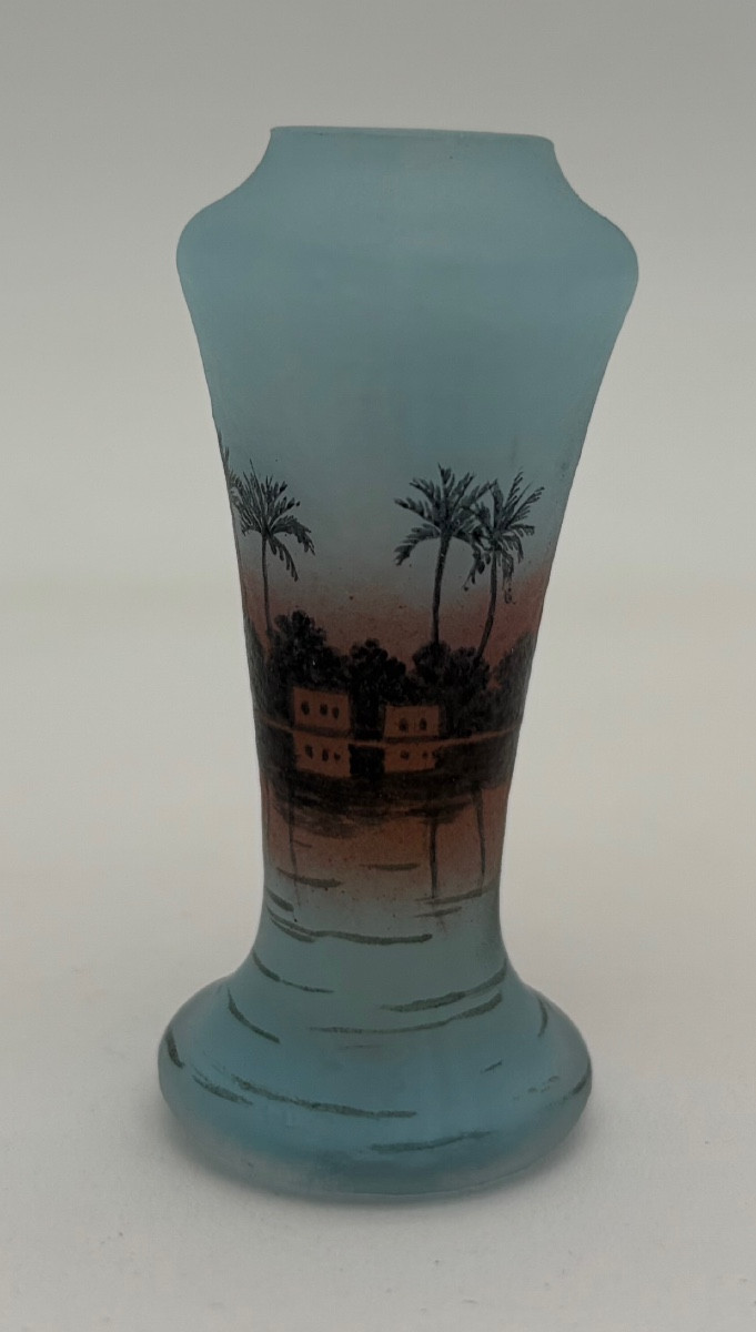 Daum Nancy Orientalist Miniature Vase