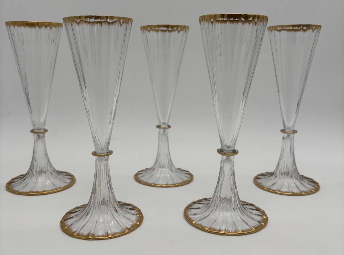 Daum 1890 Champagne Flutes-photo-6