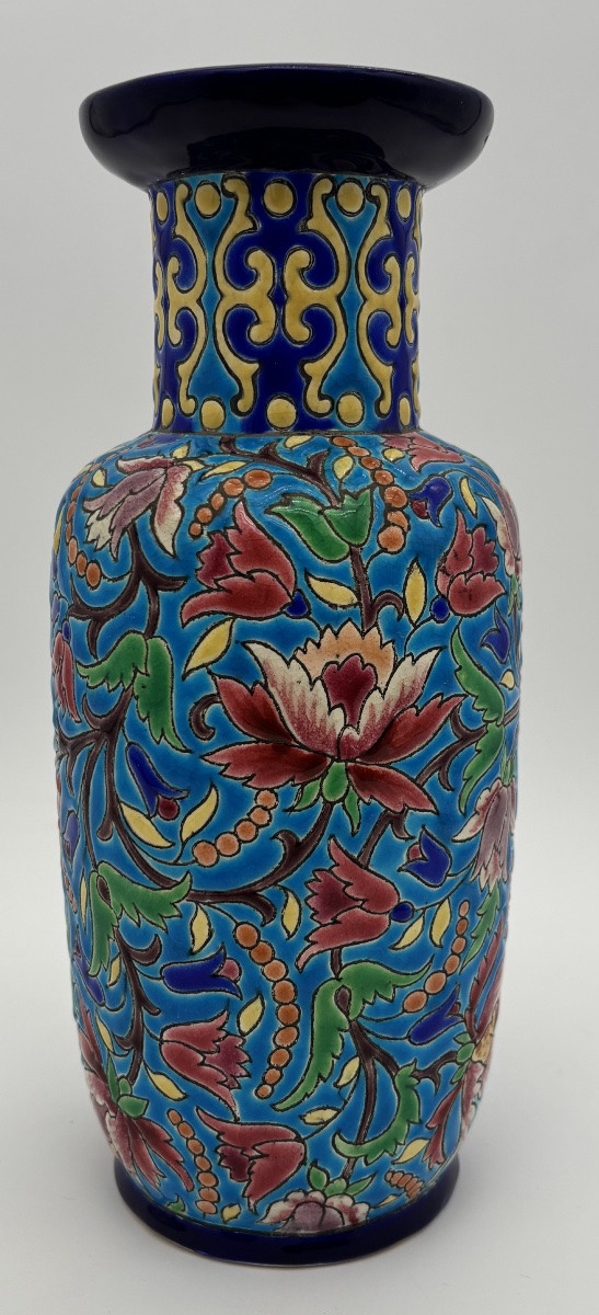 Longwy Enamel Vase-photo-1