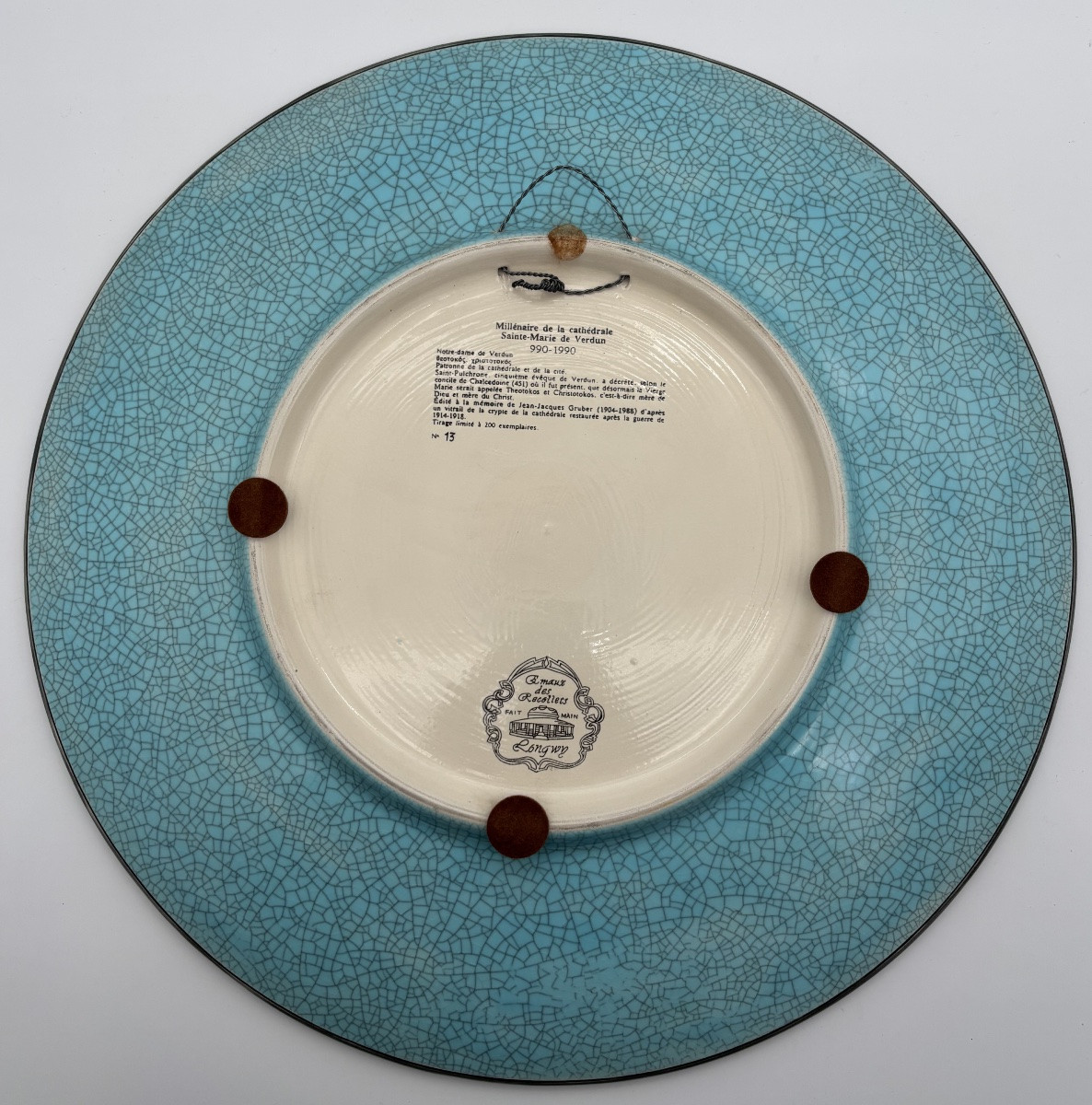 Emaux des Récollets Longwy - Plat millénaire de la cathédrale Sainte-Marie de Verdun-photo-2