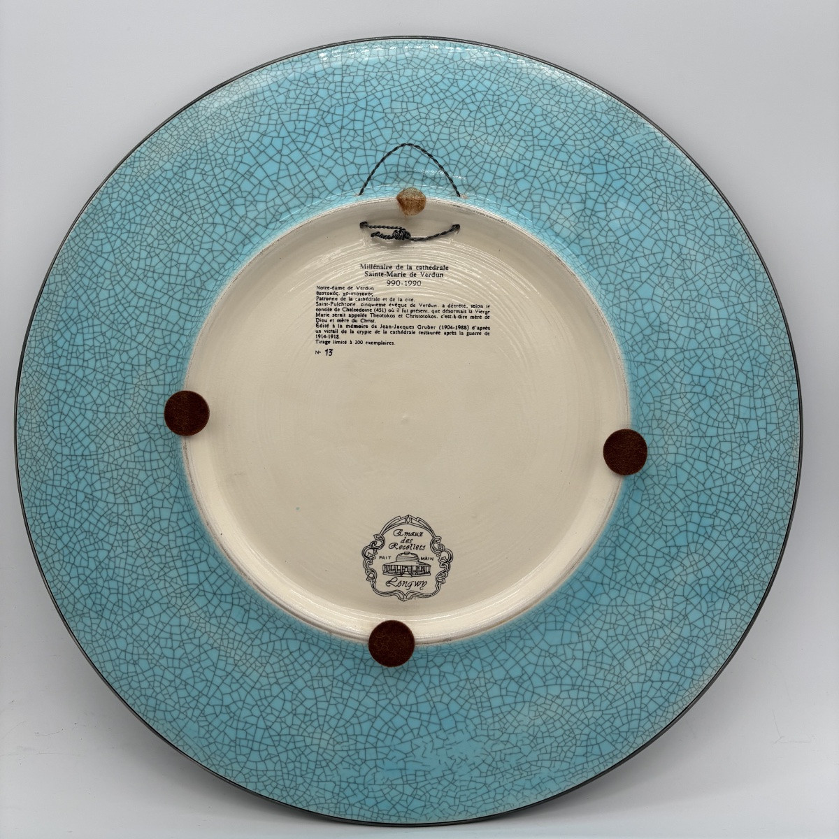 Emaux des Récollets Longwy - Plat millénaire de la cathédrale Sainte-Marie de Verdun-photo-1