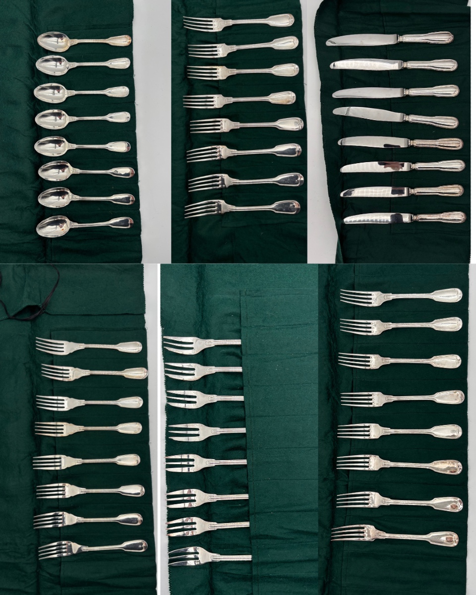 Ensemble de couverts en métal argenté CHRISTOFLE