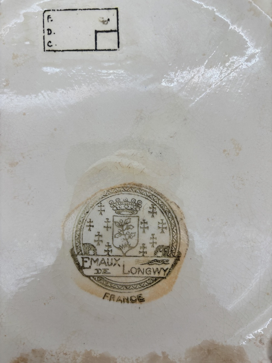 Plate Coaster In Emaux De Longwy-photo-4