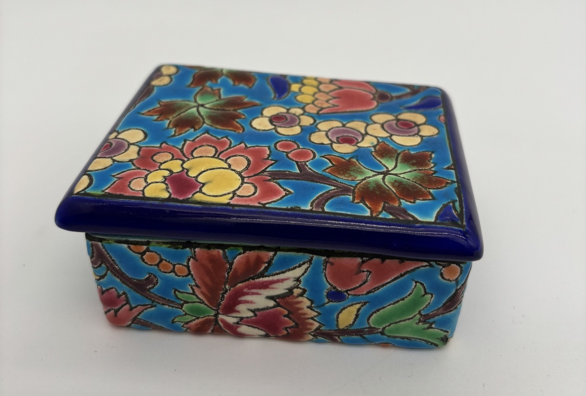 Covered Box Emaux De Longwy-photo-2