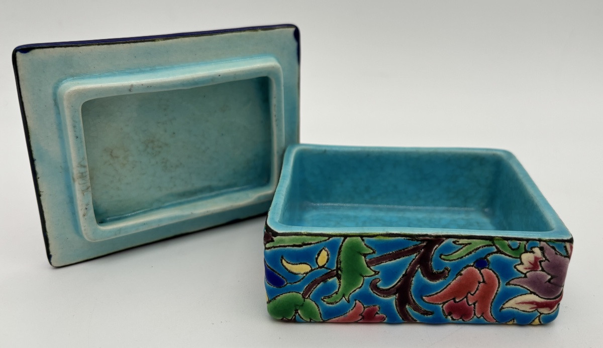 Covered Box Emaux De Longwy-photo-3
