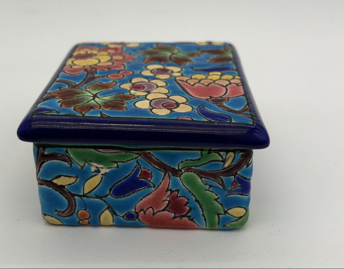 Covered Box Emaux De Longwy-photo-2