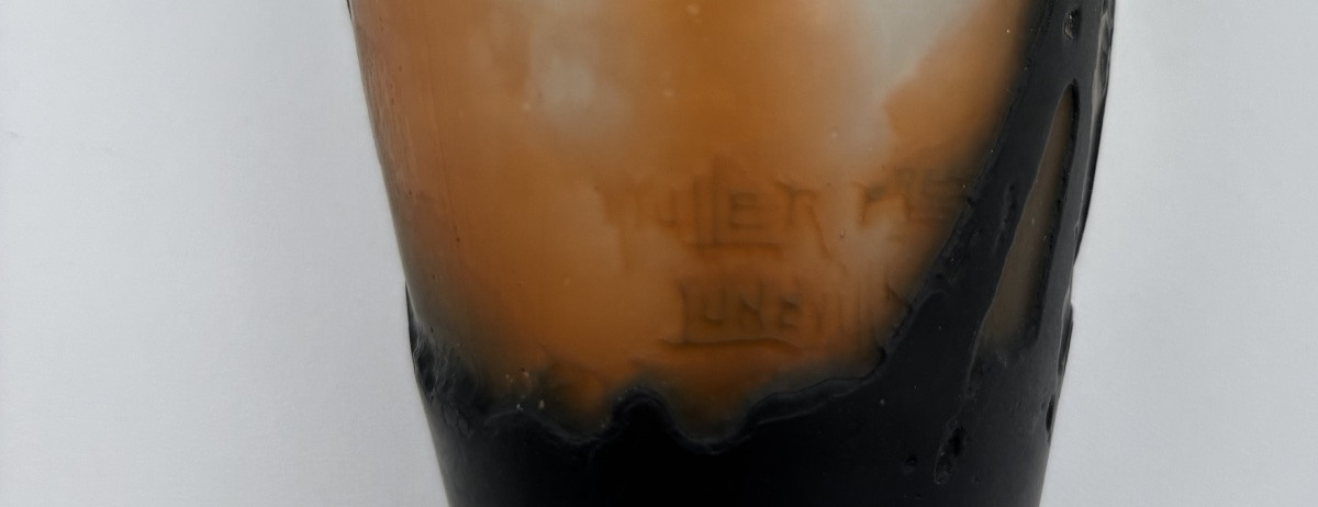 Vase Muller Frères Lunéville décor méditerranéen-photo-4