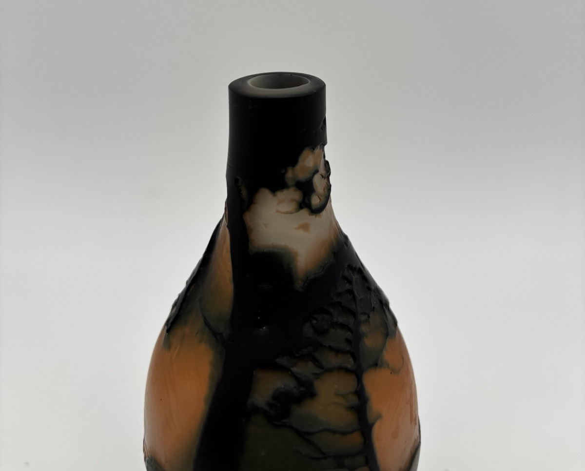 Vase Muller Frères Lunéville décor méditerranéen-photo-2