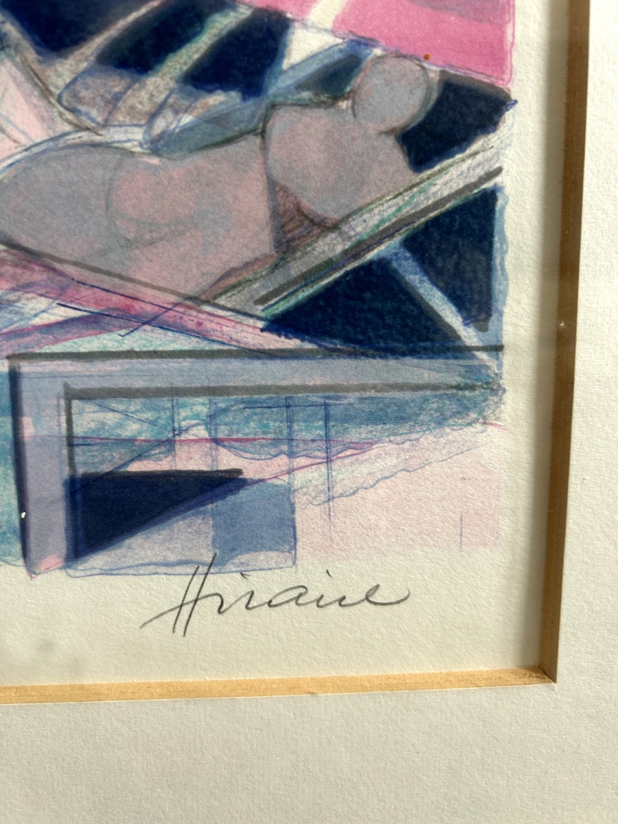Lithographie "Cannes" de Camille HILAIRE-photo-2