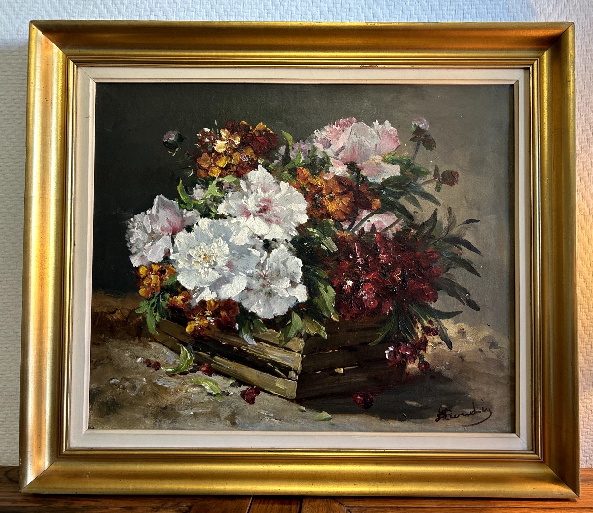 Oil On Canvas: Spring Floral Composition