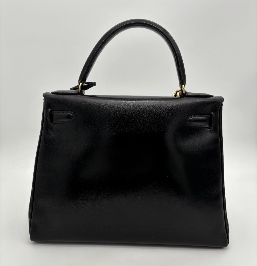 Sac Hermès Kelly 28 en cuir Box-photo-3