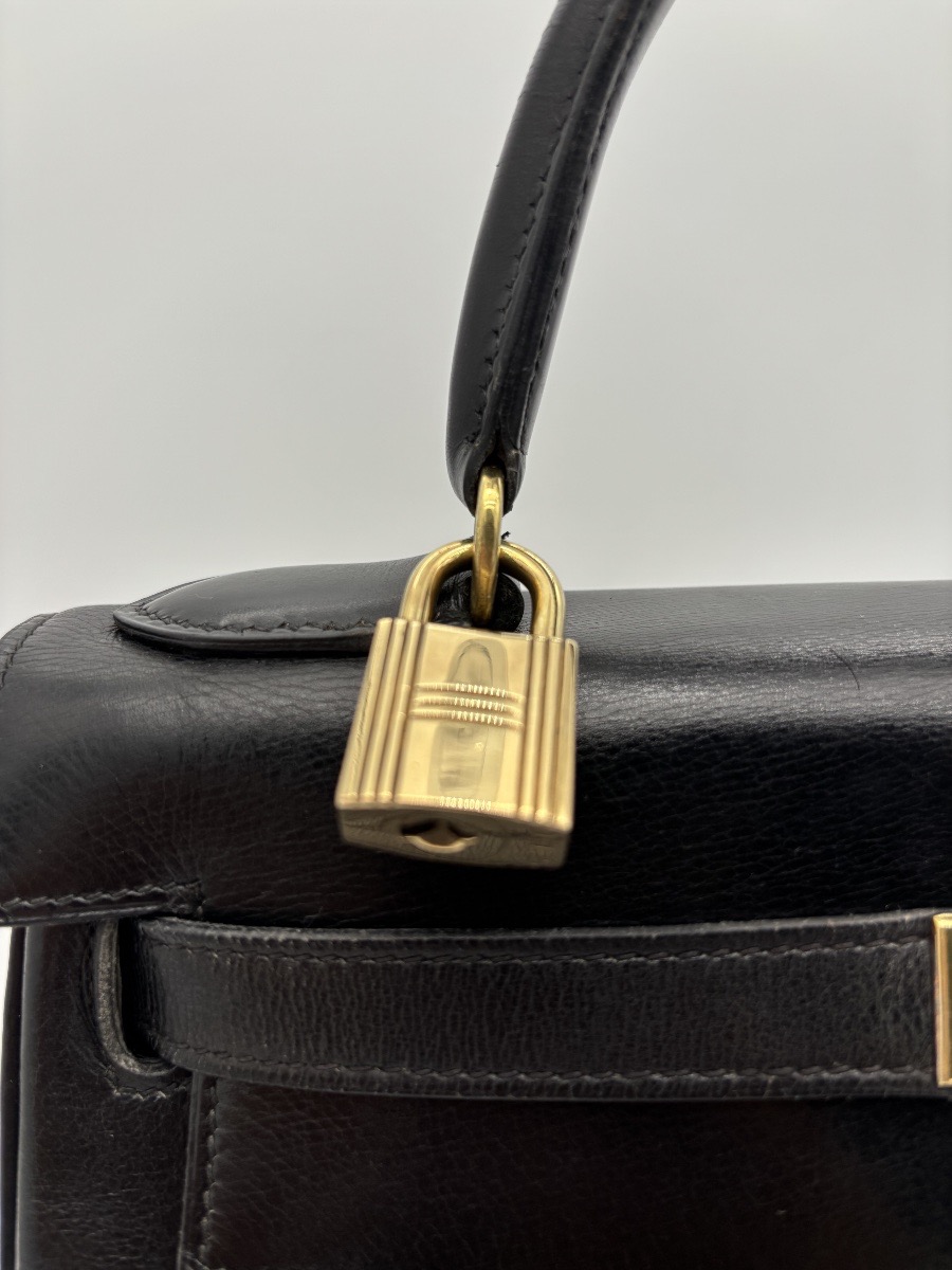 Sac Hermès Kelly 28 en cuir Box-photo-2
