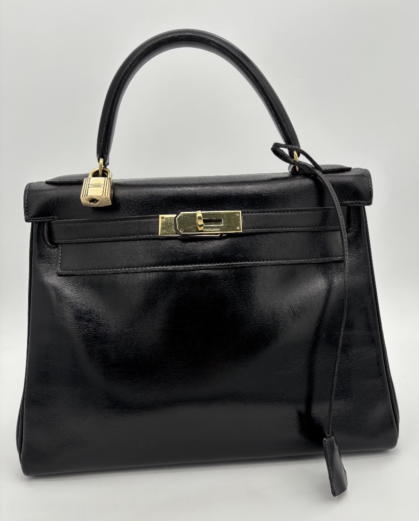 Sac Hermès Kelly 28 en cuir Box
