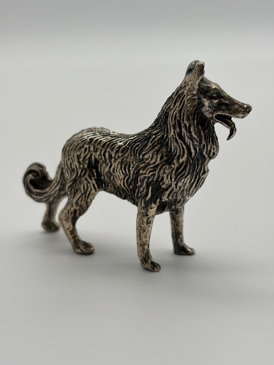 925 Sterling Silver Dog Figurine - Kühn-photo-2