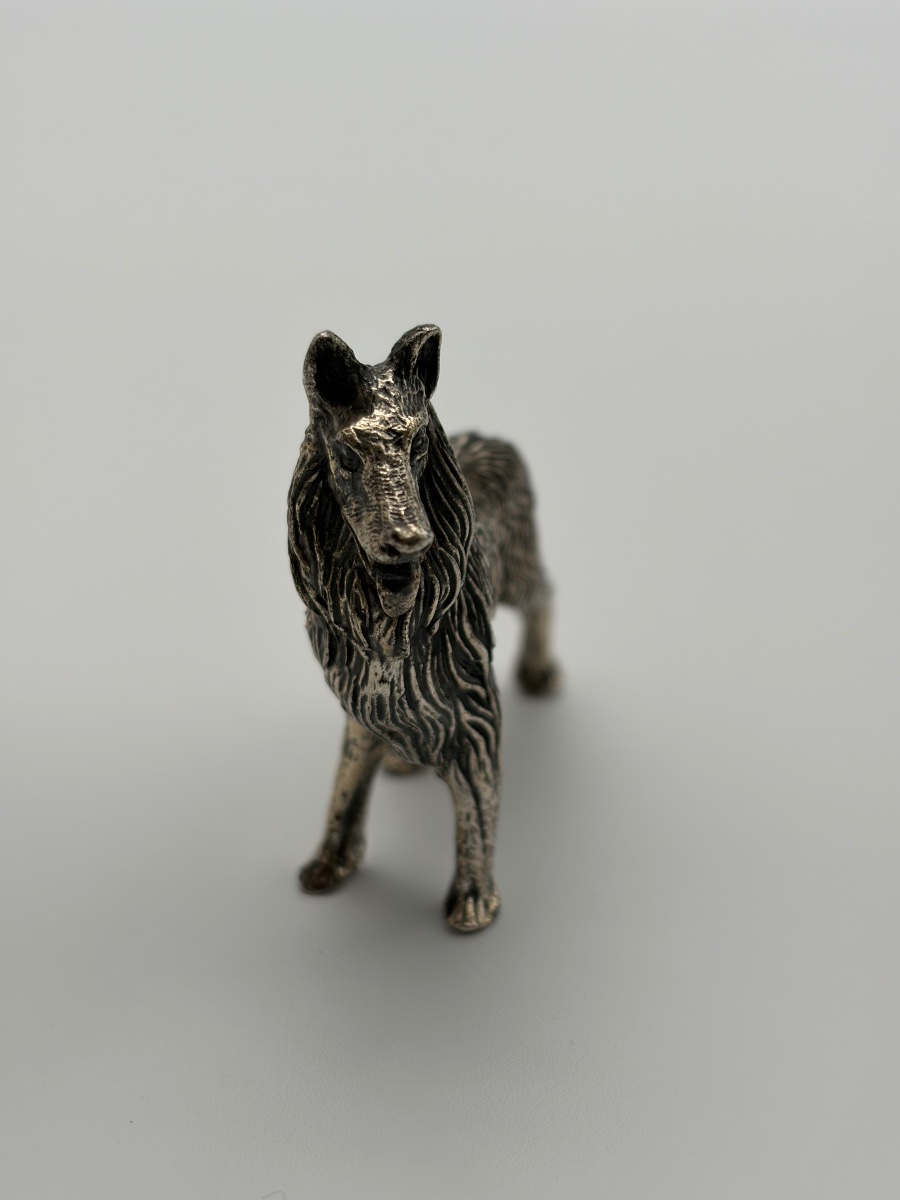 925 Sterling Silver Dog Figurine - Kühn-photo-4