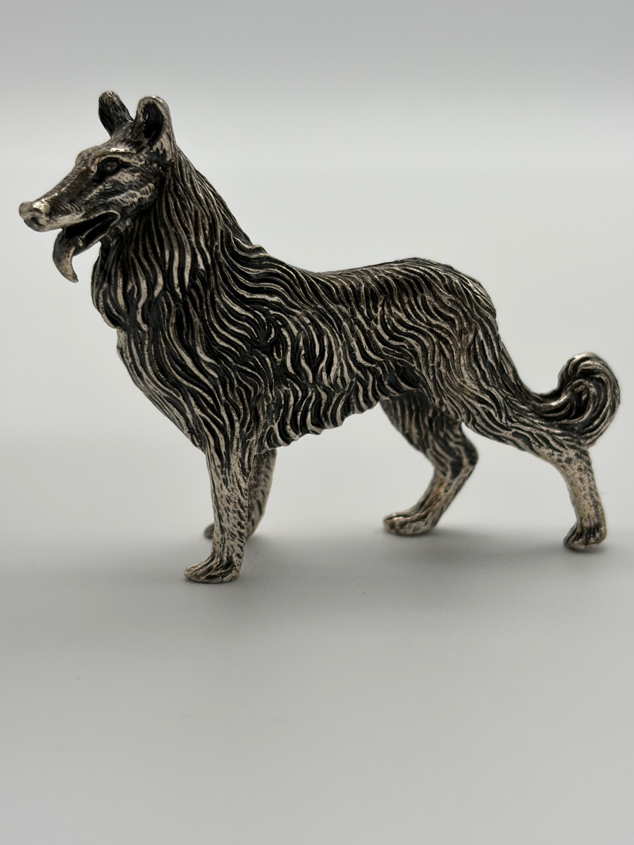 925 Sterling Silver Dog Figurine - Kühn-photo-1