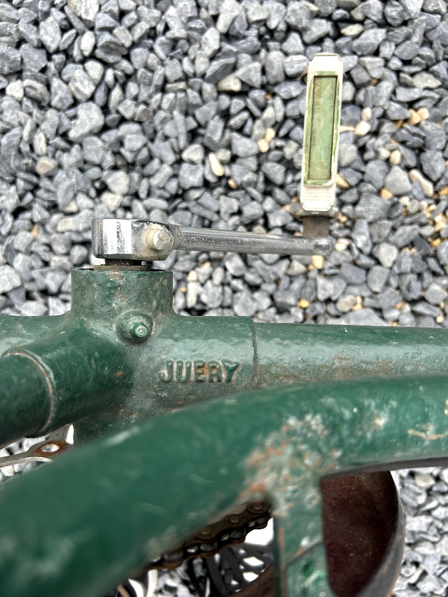 Triporteur des années 1920 de la marque JUERY / Ancien vélo utilitaire de marchand ambulant-photo-2