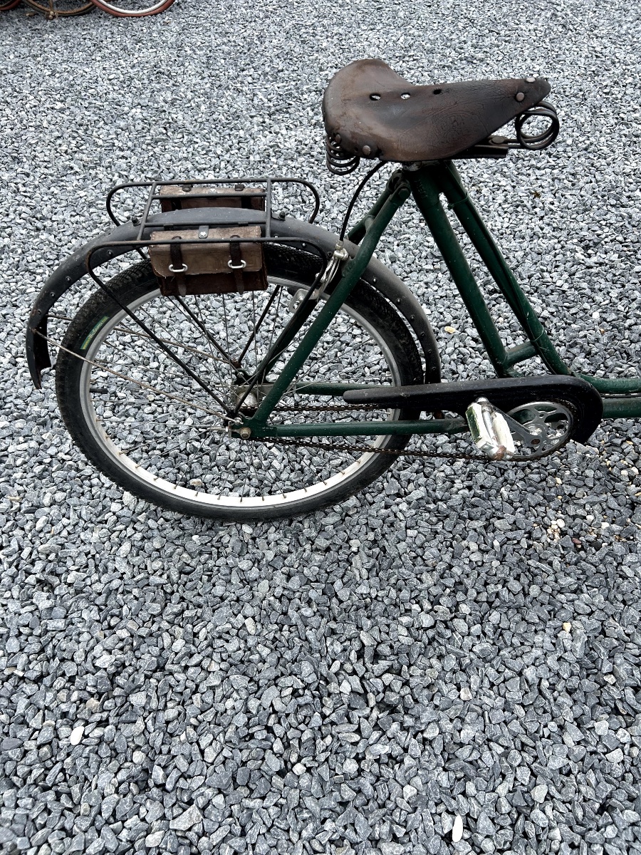 Triporteur des années 1920 de la marque JUERY / Ancien vélo utilitaire de marchand ambulant-photo-3