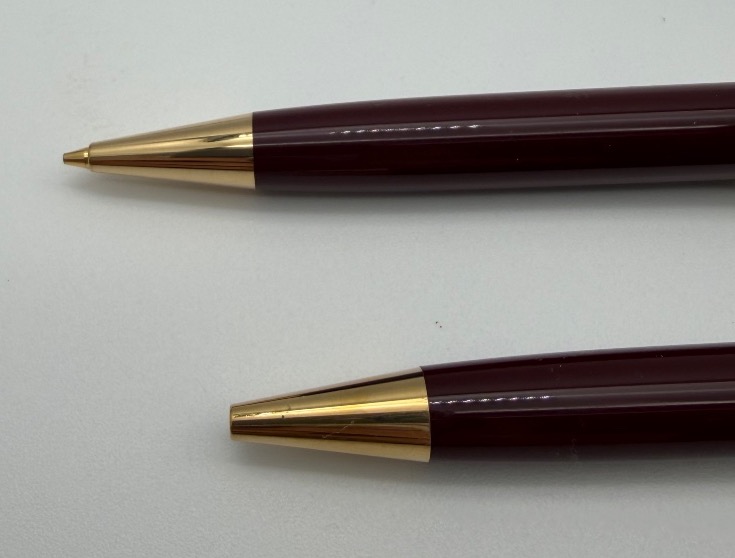 Montblanc Meisterstück Mechanical Pencil And Ballpoint Pen Set With A Leather Case -photo-4