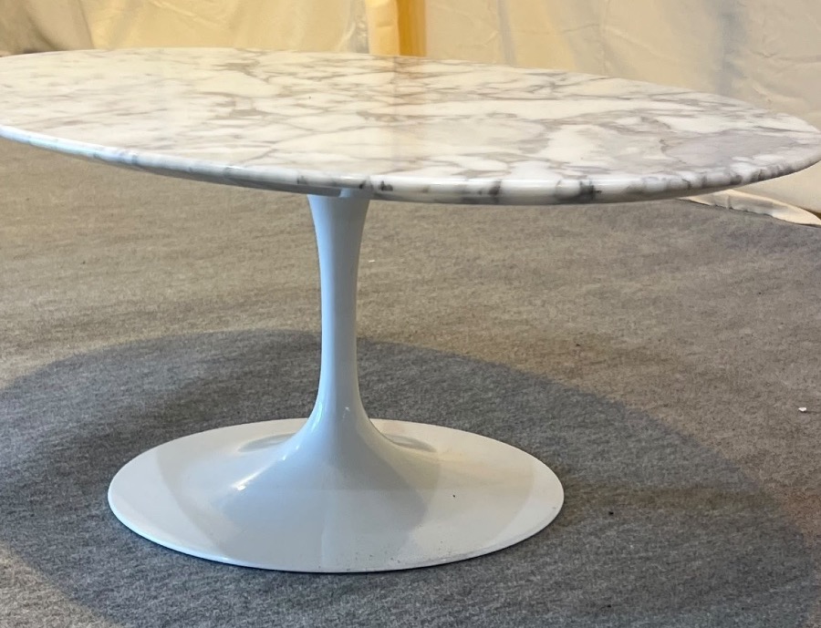 Table basse  « TULIP » EERO SAARINEN pour KNOLL INTERNATIONAL - Plateau marbre années 1960-photo-2