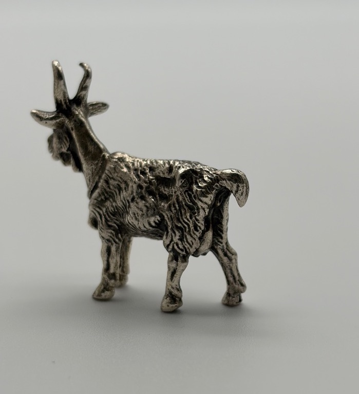 Figurine de chèvre en argent 925 - Kühn-photo-3